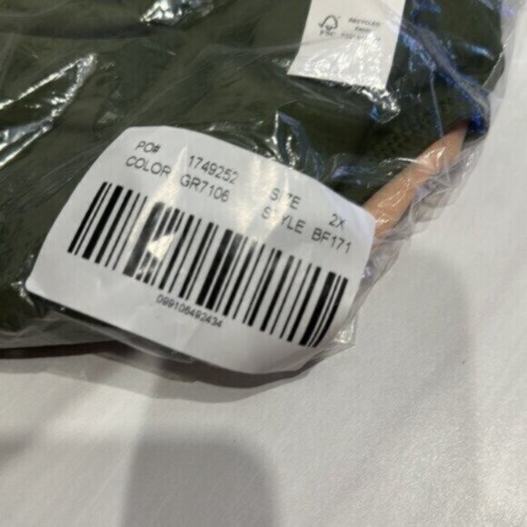 NWT J.Crew Women's Green Cross Front Cheeky Swim Bikini Bottom Size 2x - Picture 4 of 5